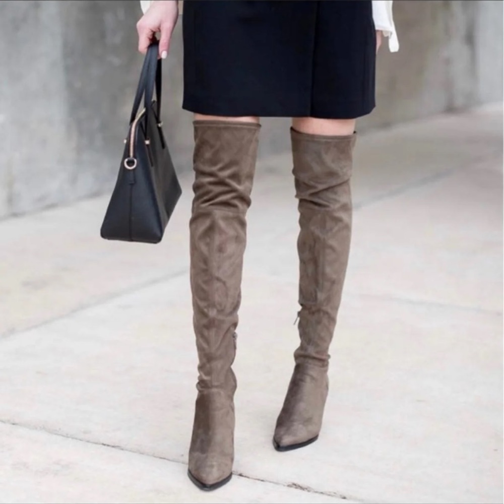 Marc Fisher LTD Darwin over the knee suede boots